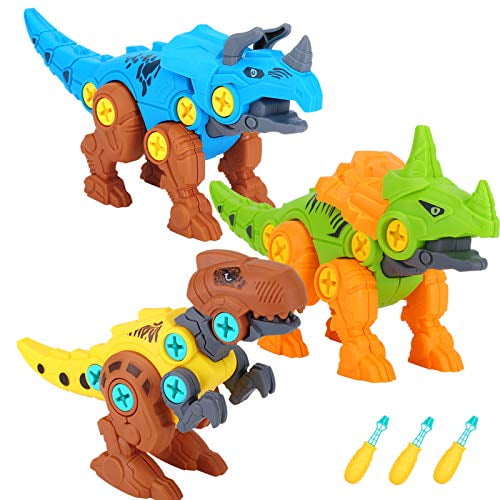 3 Pack Generies Dinosaur Toys for 3 4 5 Year Old Boys Take Apart Construction Building STEM Learning Dino Toys Sets for Kids Age 3-7,Hot Birthday Gifts for 6 8 Yr Olds Boys Girls 3 Pack Generies Dinosaur Toys for 3 4 5 Year Old Boys Take Apart Construction Building STEM Learning Dino Toys Sets for Kids Age 3-7,Hot Birthday Gifts for 6 8 Yr Olds Boys Girls